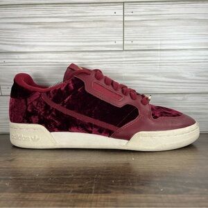 Adidas Continental 80 Velvet Men’s Red Shoes - Men’s 7 -‎ Women’s 8